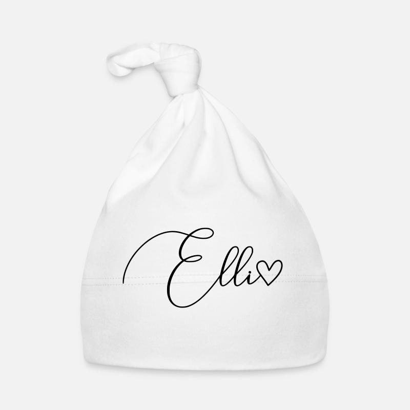 Elli Name Vorname Mädchen Baby Bio-Mütze