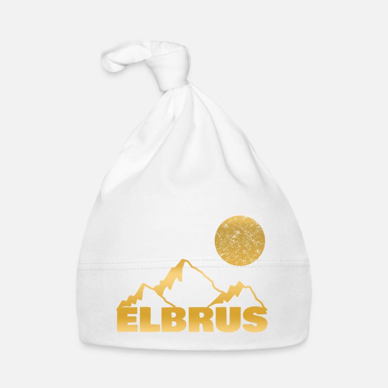 Elbrus als Berg Baby Bio-Mütze