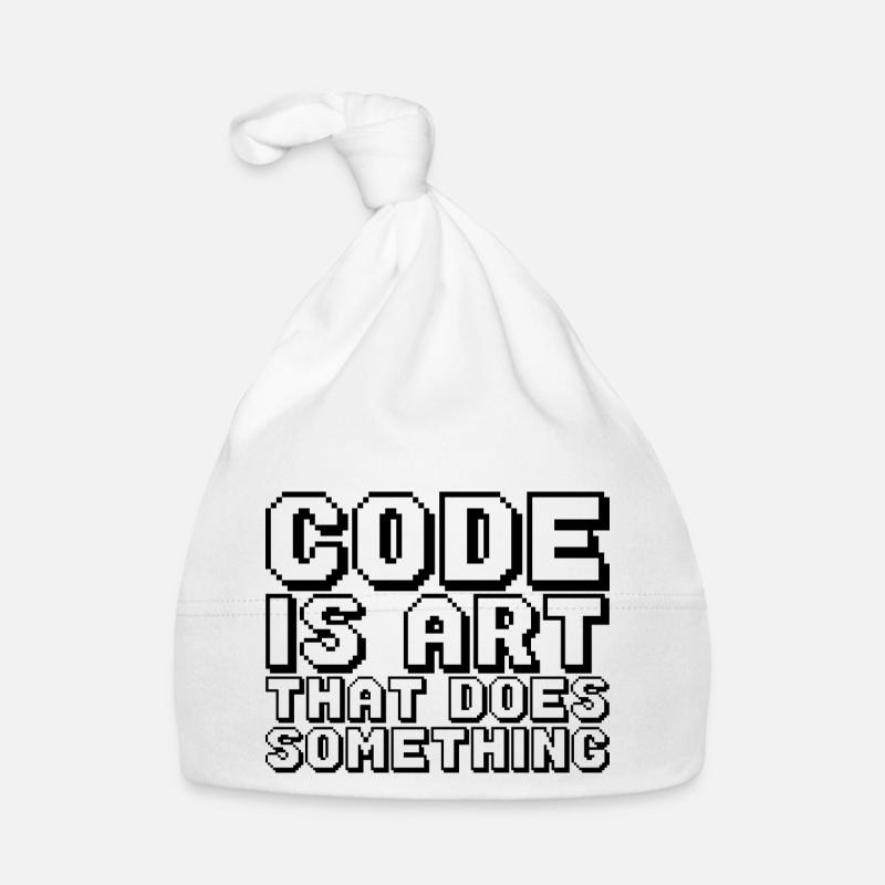 Code Is Art That Does Something Baby Bio-Mütze