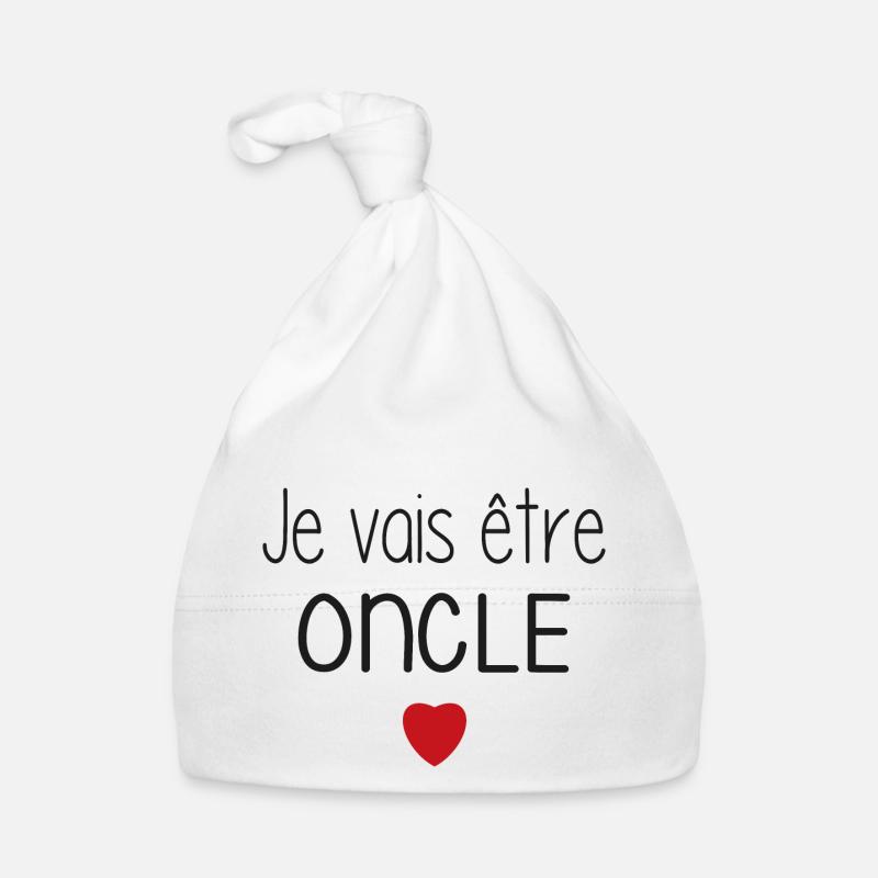 Ich werde Onkel - Herz Baby Bio-Mütze