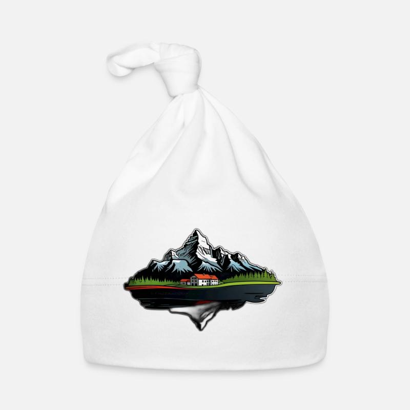 Schweizer Berge Baby Bio-Mütze