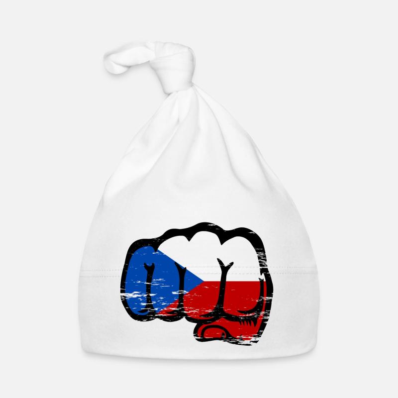 Drapeau de la République tchèque utilisé Bonnet bio Bébé