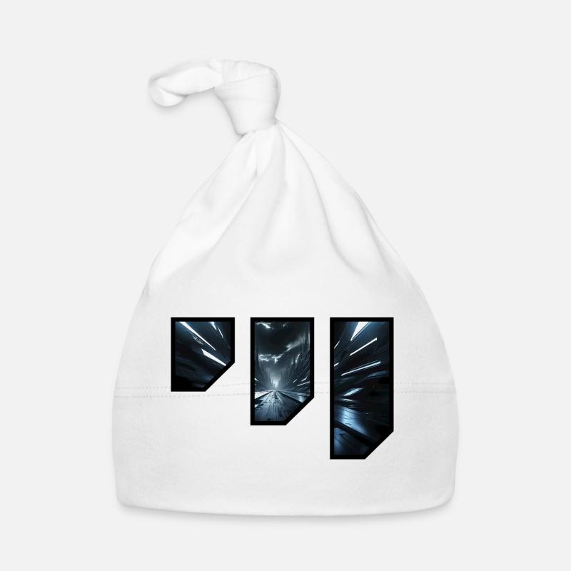Futuristic Sci-Fi Corridor Design Organic Baby Cap