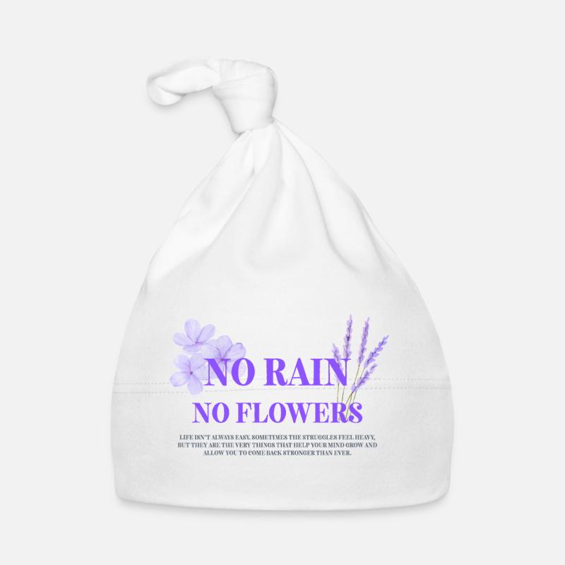 Pas de pluie, pas de fleurs Bonnet bio Bébé