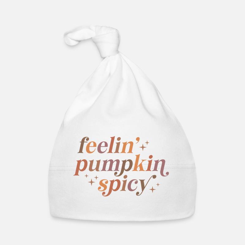 Conception de texte épicé Feelin' Pumpkin Bonnet bio Bébé
