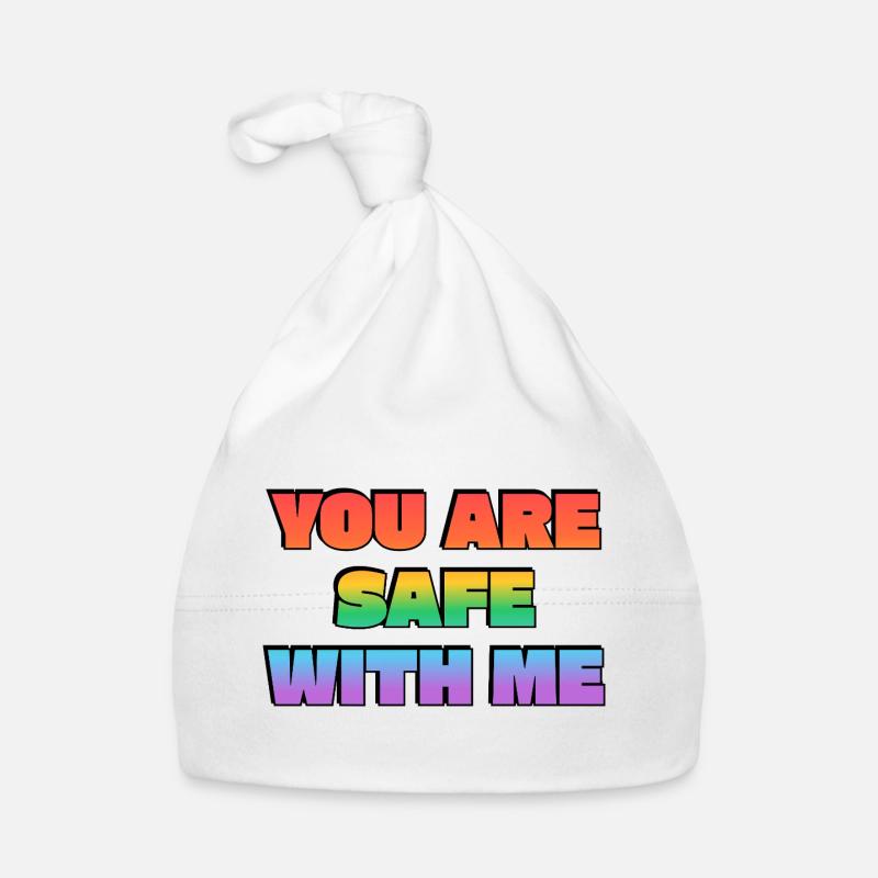 Tu es en sécurité avec moi Bonnet bio Bébé