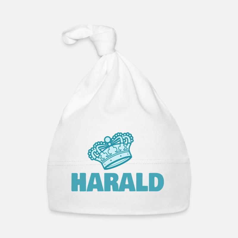 First name Harald Organic Baby Cap