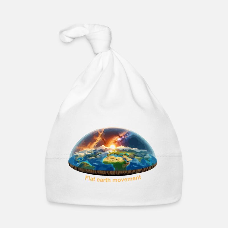 Mouvement de la terre plate Bonnet bio Bébé