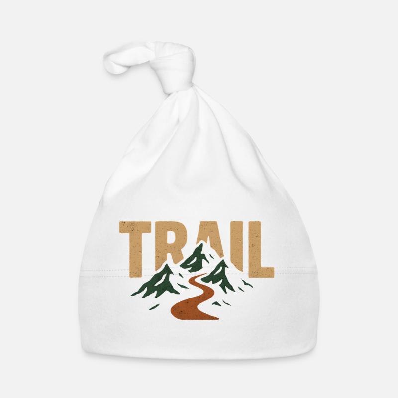 Mountain Trail Route and Summits Organic Baby Cap