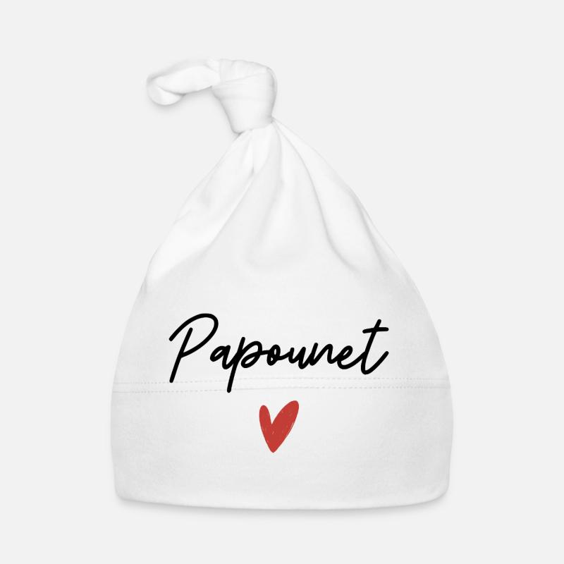 Papa Herz Geschenkidee Baby Bio-Mütze