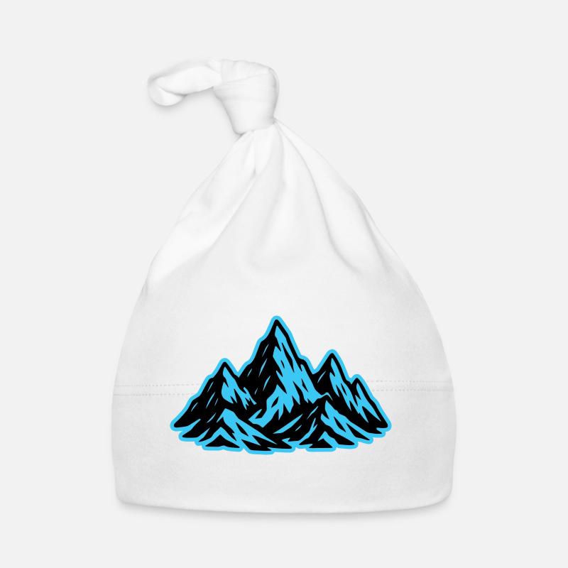 Mountains Summit Icon Organic Baby Cap