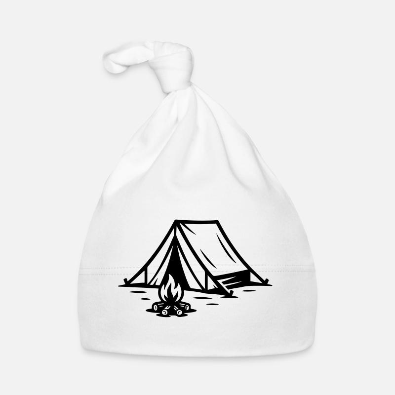Tent Campfire Organic Baby Cap