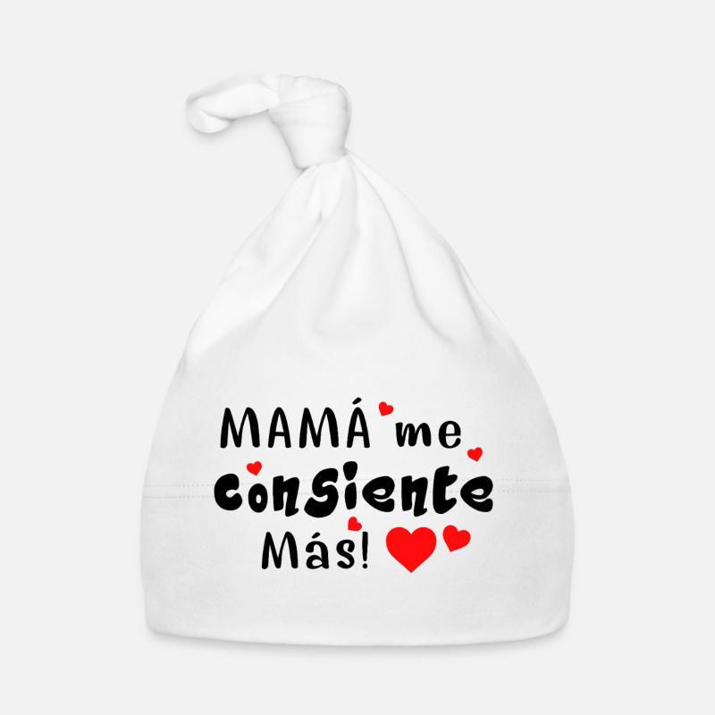 Maman me gâte encore plus - Bonnet bio Bébé - blanc
