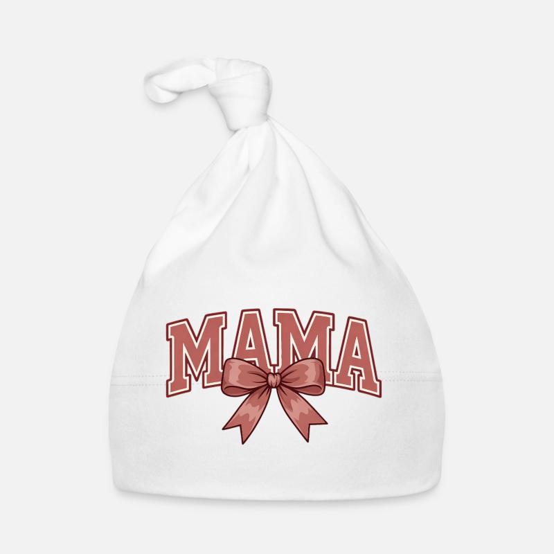 Mama Schleife – Süßes Mama Statement Design Baby Bio-Mütze