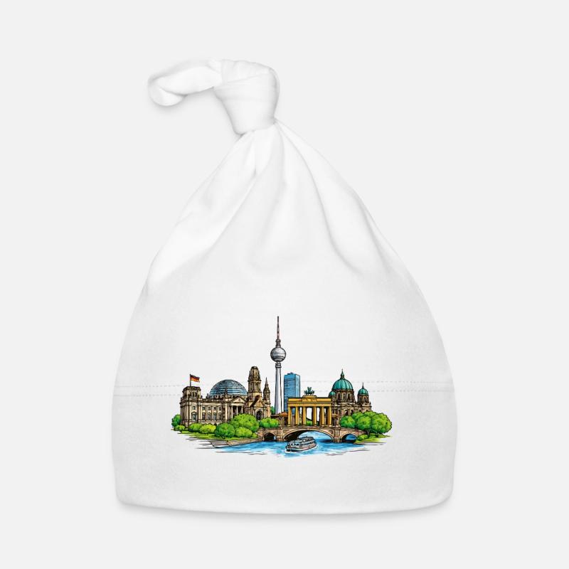 Skyline de Berlin Bonnet bio Bébé