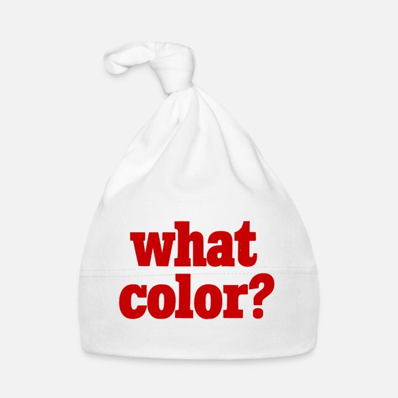 what color? - red Organic Baby Cap
