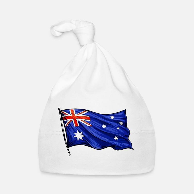 Motif du drapeau australien Bonnet bio Bébé
