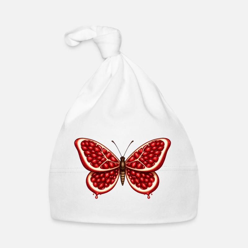 Papillon grenade – ailes pleines de graines Bonnet bio Bébé