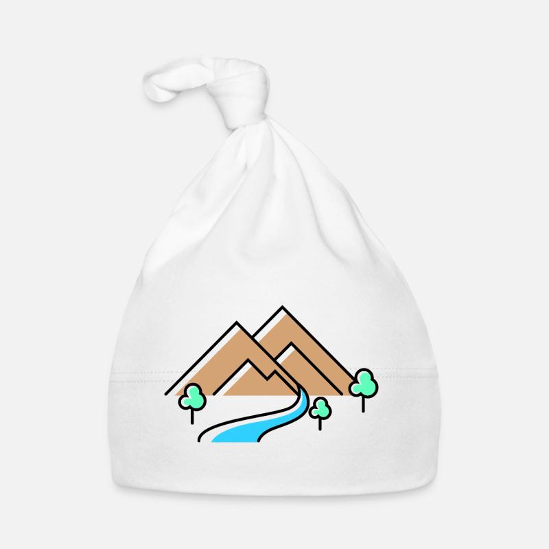 Berge Mountains Baby Bio-Mütze