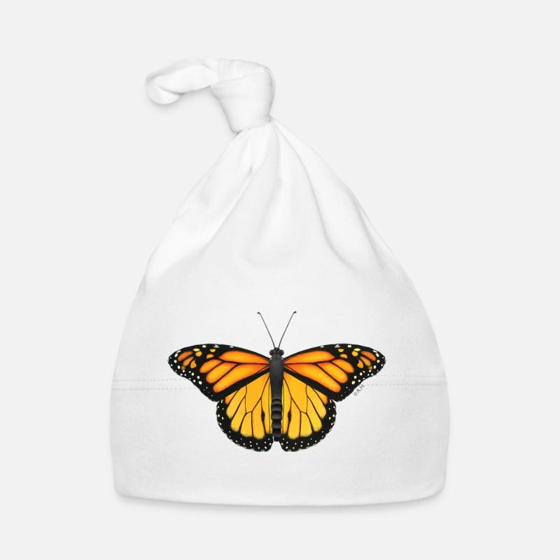 Monarchenschmetterling Sonnenflügel Baby Bio-Mütze
