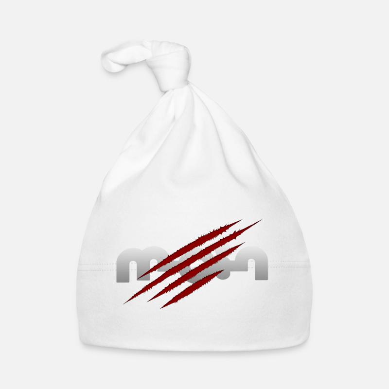 Hello - Organic Baby Cap - white