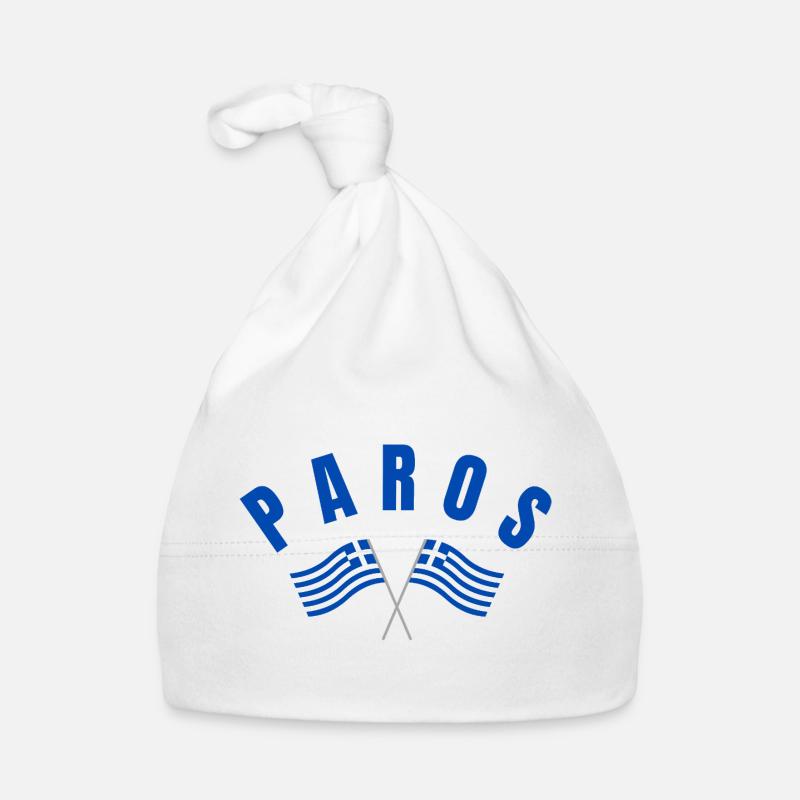 Emblème des drapeaux croisés de Paros Bonnet bio Bébé
