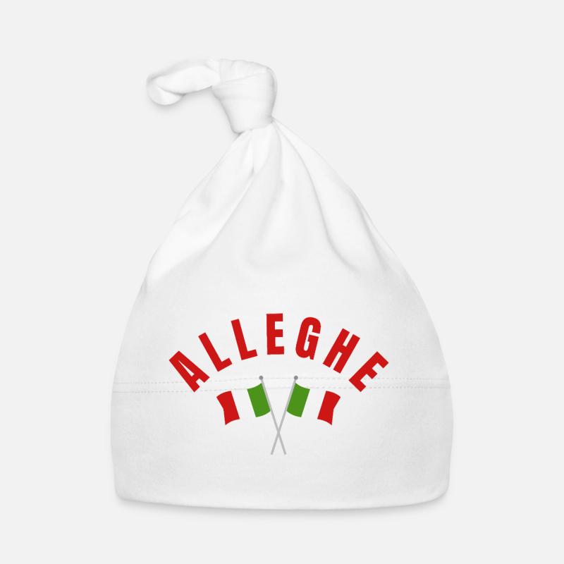 Drapeaux italiens Alleghe Bonnet bio Bébé