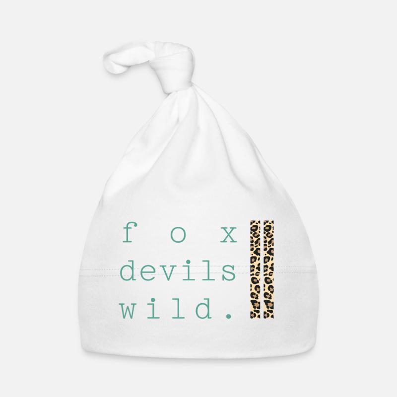 Fox Devil Wild Leopard Organic Baby Cap