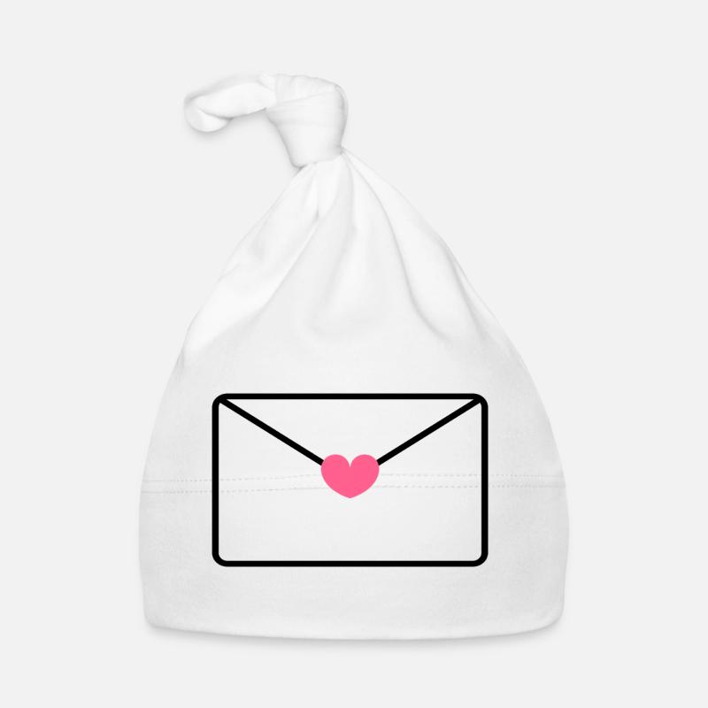 Enveloppe avec le cœur Bonnet bio Bébé