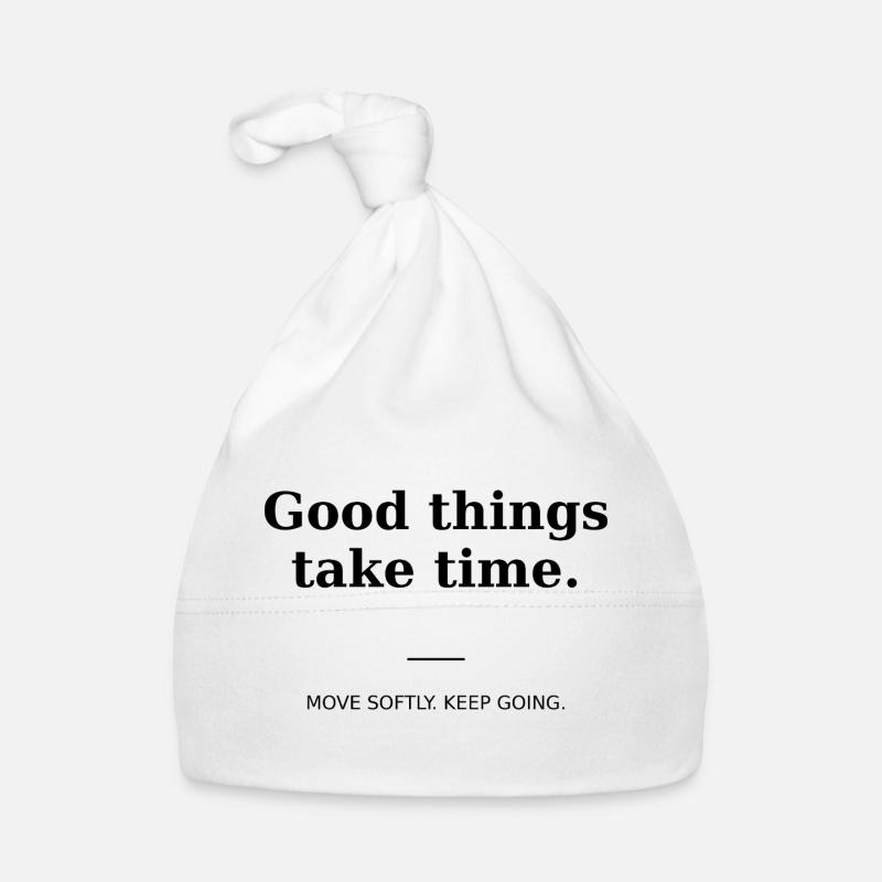 Good things take time Bonnet bio Bébé