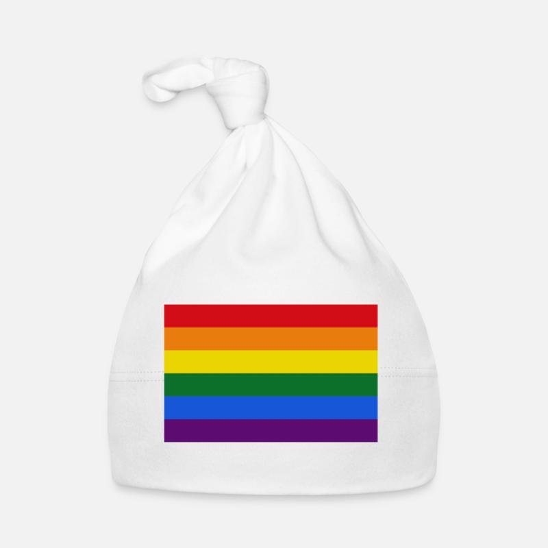 Schwule Regenbogenflagge Baby Bio-Mütze