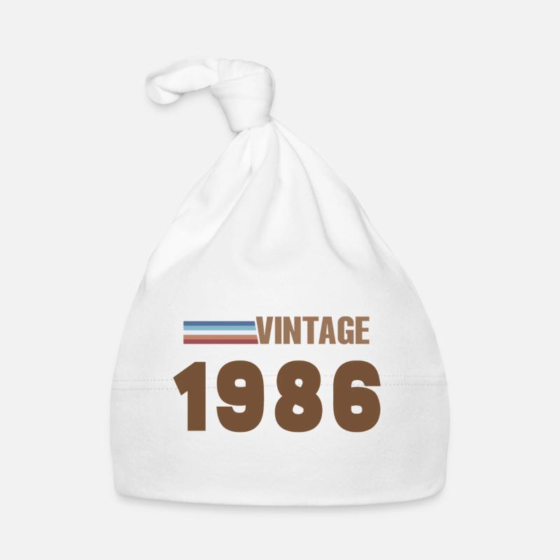 40 Years 1986 Handwritten Script T-Shirt Organic Baby Cap