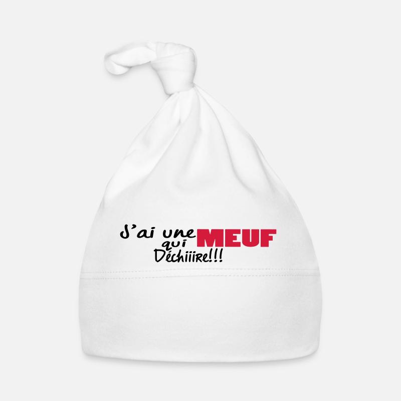 J'ai unE MEUF qui dchiire Bonnet bio Bébé