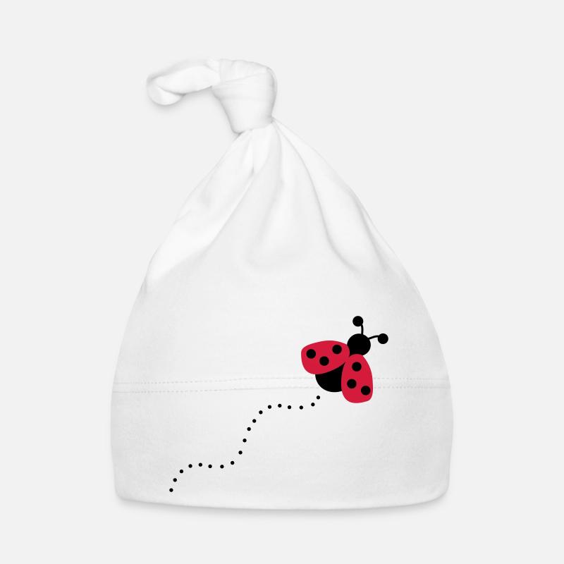 Ladybug Organic Baby Cap