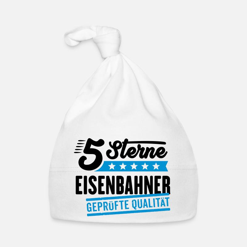 5Sterne Eisenbahner Baby Bio-Mütze