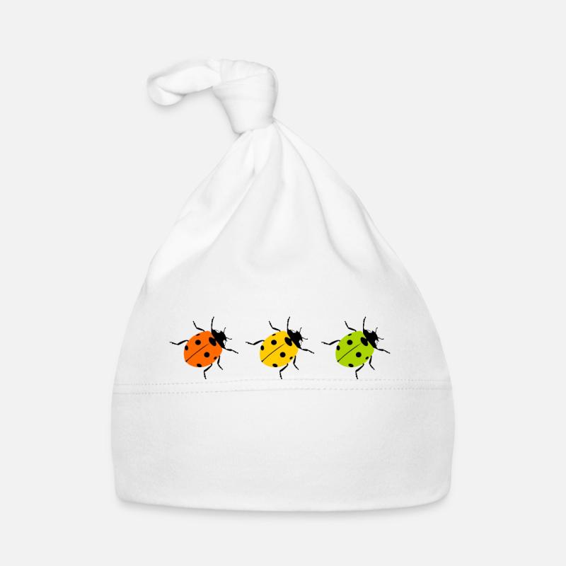 trois coccinelles dans une rangée, feux de circulation de coccinelle Bonnet bio Bébé