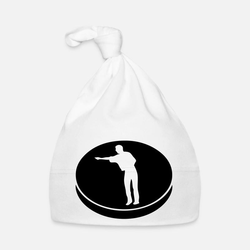 board game puck logo player1 Organic Baby Cap