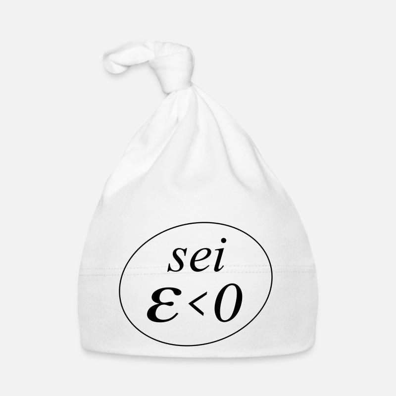 sei Epsilon größer Null Baby Bio-Mütze