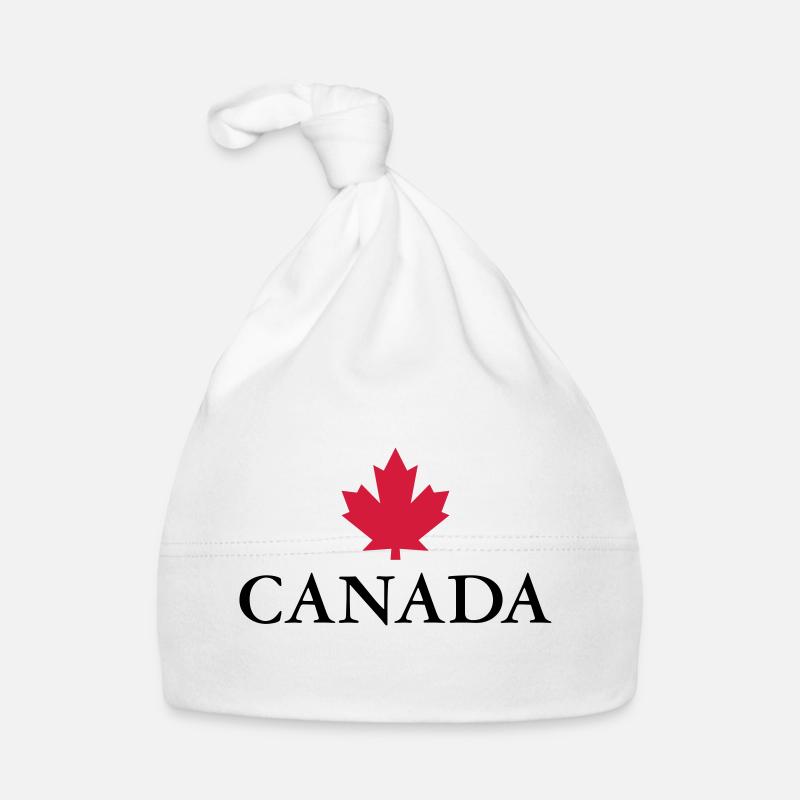 Canada Maple Leaf Ottawa Montreal Vancouver Quebec Organic Baby Cap