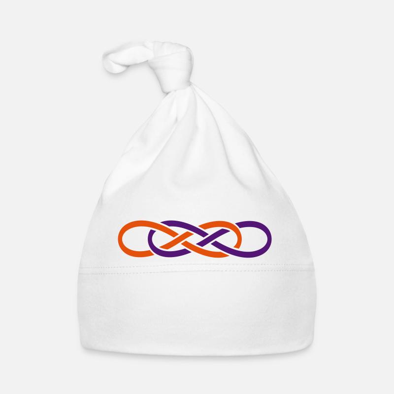 Double symbole de l'infini Bonnet bio Bébé