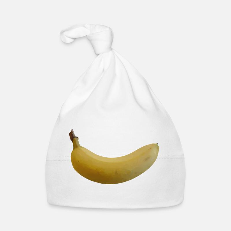 Banane - Bonnet bio Bébé - blanc