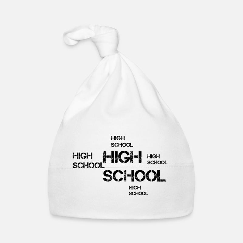 High School Design Organic Baby Cap