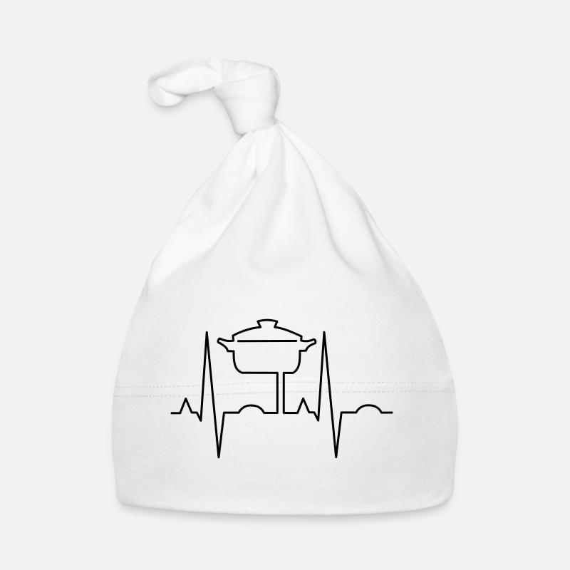 Heartbeat with pot Organic Baby Cap