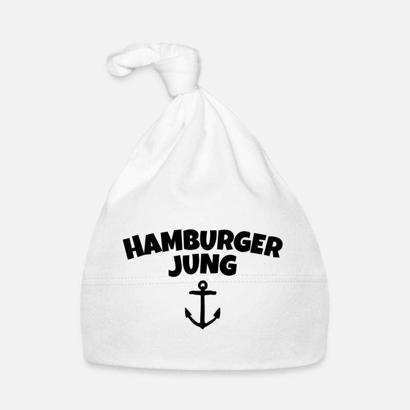 Hamburger Jung de Hambourg - Bonnet bio Bébé - blanc