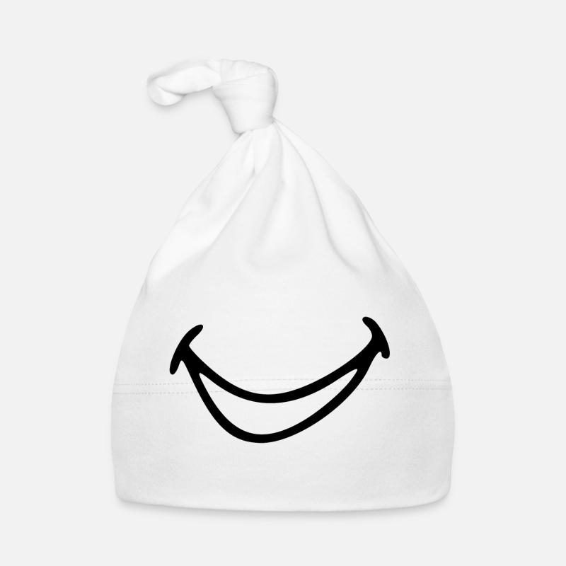 Bouche qui rit. Bonnet bio Bébé