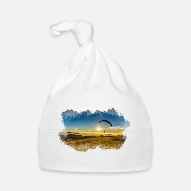 Parapente à l’eau - Bonnet bio Bébé - blanc