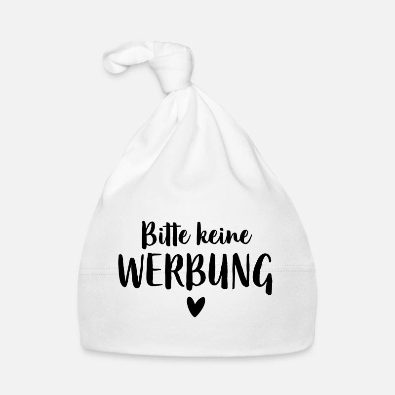 Bitte keine Werbung Herz Briefkasten Baby Bio-Mütze