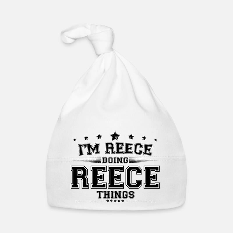 Ich bin Reece, der Reece-Dinge tut Baby Bio-Mütze
