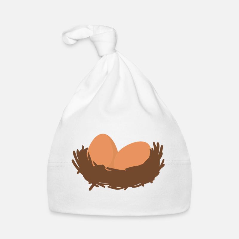 Eggs Nest Egg Easter Organic Baby Cap
