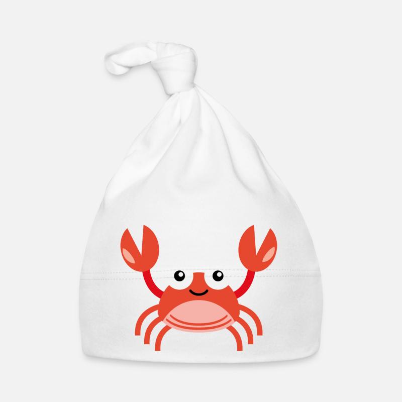 Krabbe Crab Vektor Vector Baby Bio-Mütze